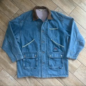 Vintage denim chore coat 100% cotton EVC